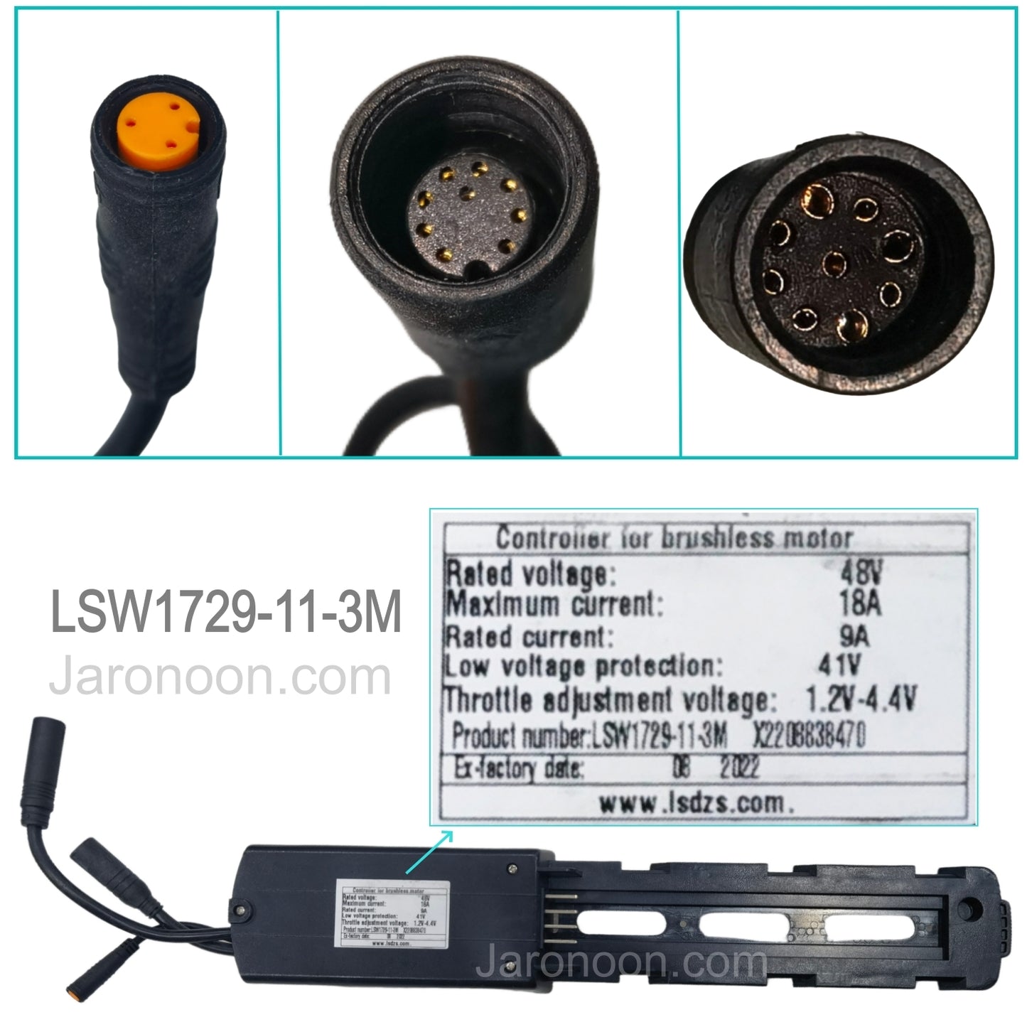 LSW1729-11-5-1E / LSW1729-11-3M Controller Speical for CMACEWHEEL Electric Bike