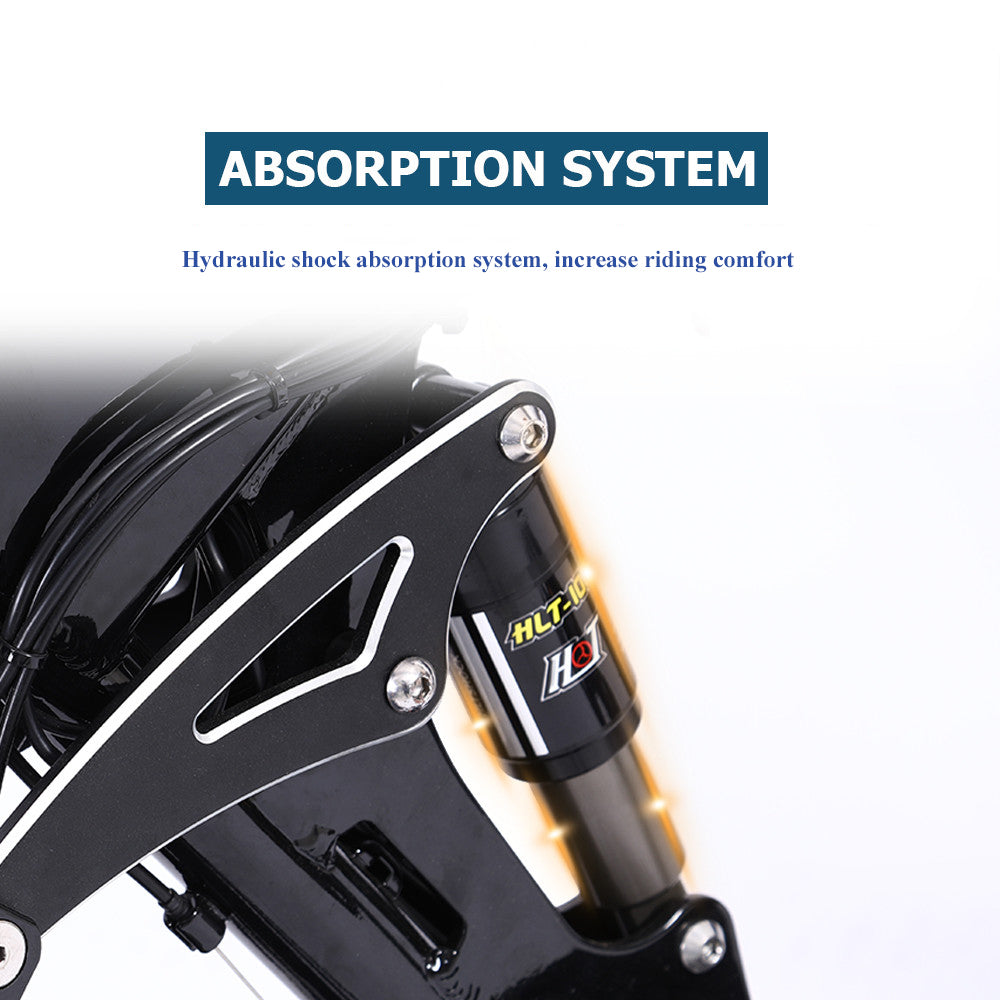 X26 Adult Folding Electric Bike 26 inch Fat Tire Mountain Bike 750W 48V 10Ah Battery (ang.)