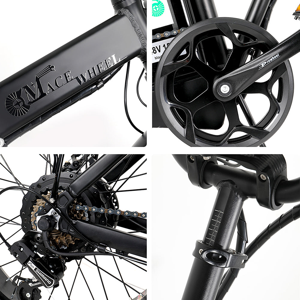 GW20-NEW 20-Zoll-Klapp-Elektrofahrrad, integriertes Rad, 48-V-750-W-Fat-Reifen-Fahrrad, Geschwindigkeit 30-45 km / h