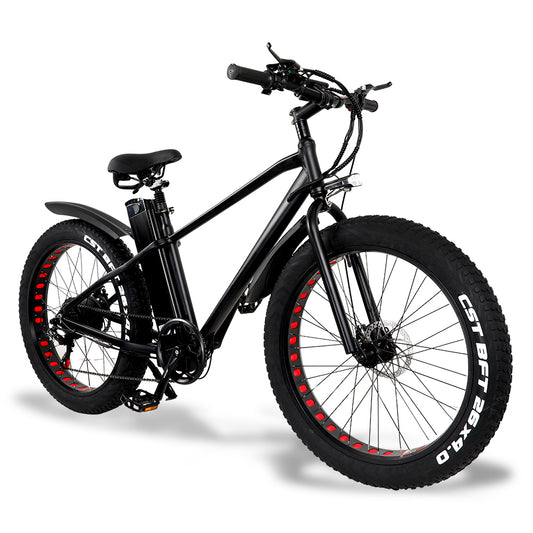KS26 750 W Leistungsstarkes Elektrofahrrad, 26 Zoll 4.0 Fat Tire Mountainbike, 48 V 20 Ah Batterie, vordere und hintere Scheibenbremse