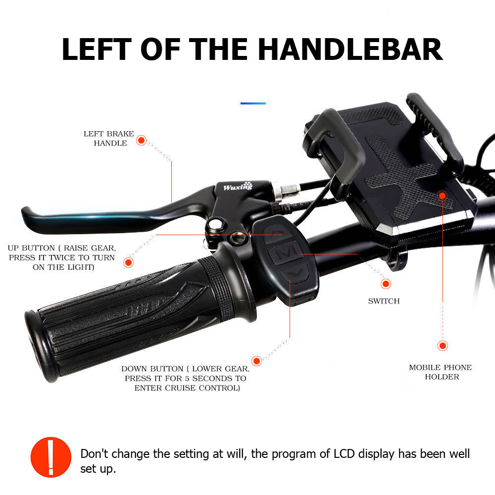 RX20 750W Faltbares Elektrofahrrad 20 * 4.0 Fettreifen Mountainbike 48V E-Bike Vollfederung