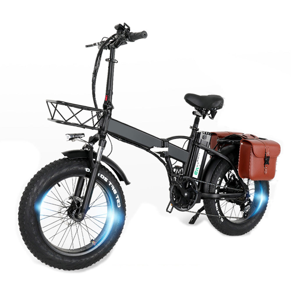 GW20 750 W 20-Zoll-Elektro-Faltrad, 4,0 fetter Reifen, 48 V leistungsstarke Lithiumbatterie, Snowbike, Power Assist-Fahrrad
