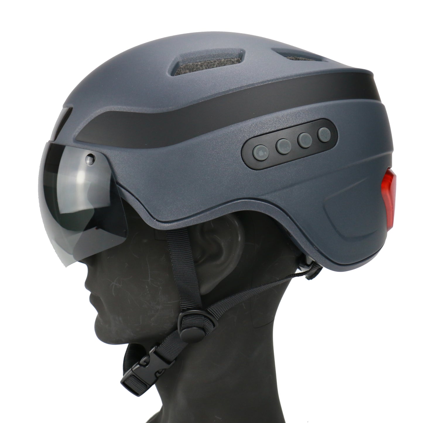 HA03D Verbesserter Smart-Helm mit Bluetooth-Anruffunktion, integrierter 1080P HD-Fahrtenrekorderkamera, abnehmbarem Visier und Blinker-Rücklicht