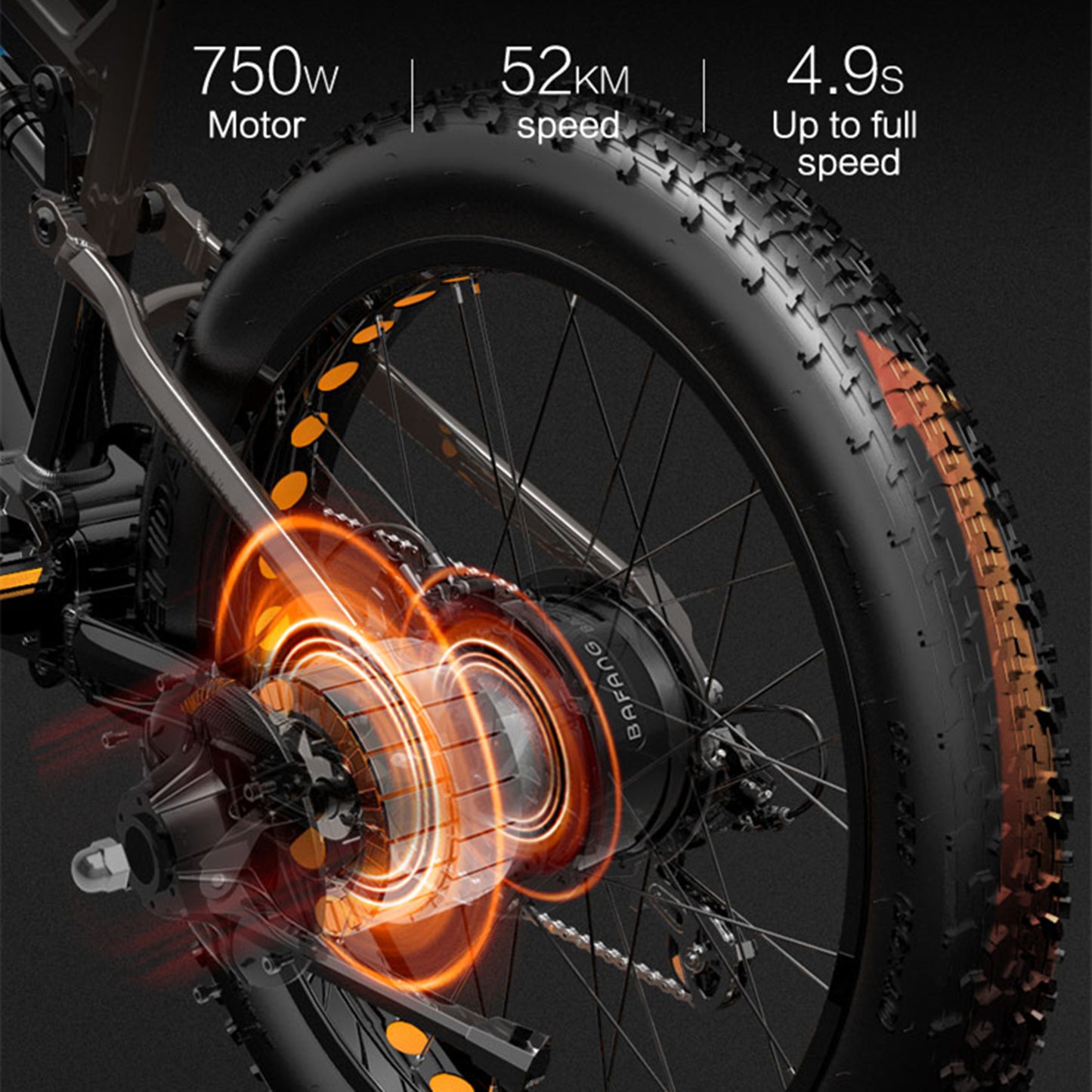 RV800 PLUS 48V 20Ah Modisches Elektrofahrrad 26 Zoll 7-Gang-Getriebesystem Bis zu 52 km/h Hydraulische Scheibenbremse vorne und hinten