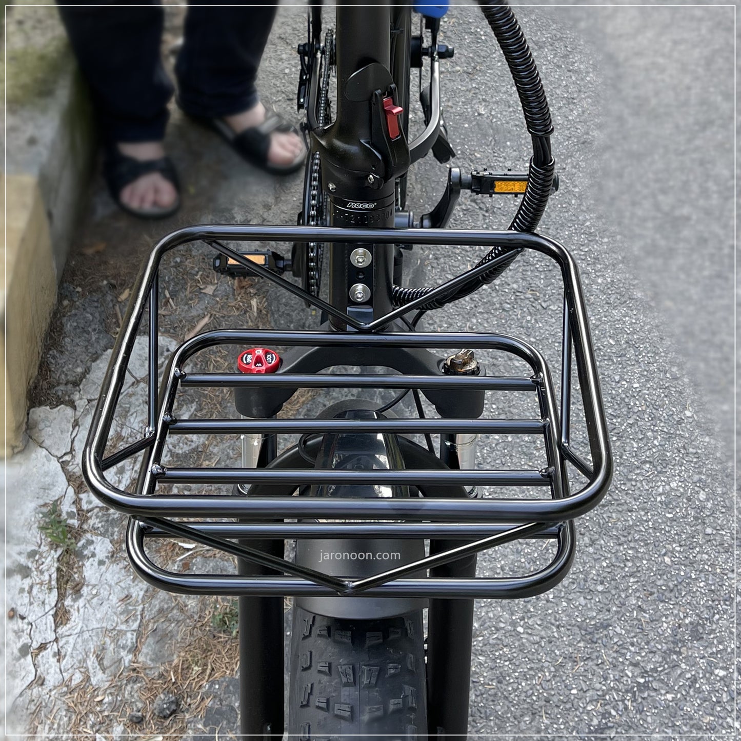 Robuster vorderer Gepäckträgerkorb aus Eisen für das Elektrofahrrad BGBY20