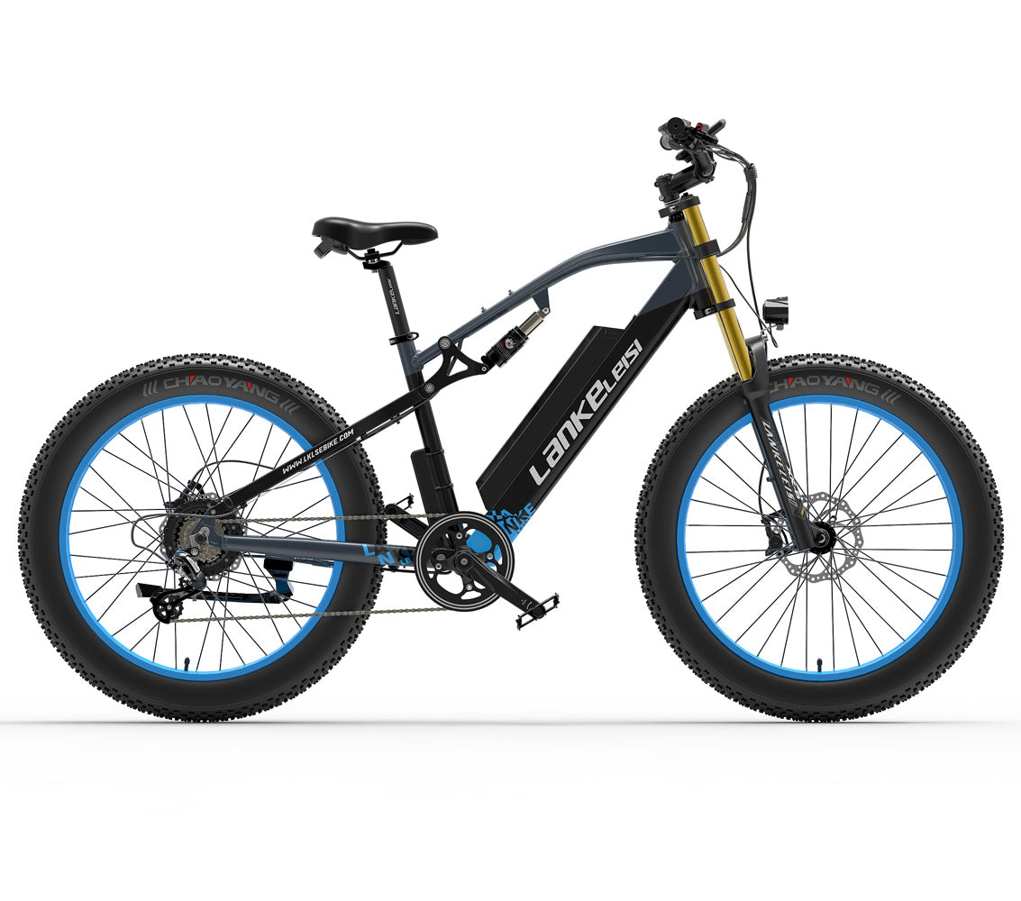 RV700 1000 W 48 V 16 Ah Leistungsstarkes Elektrofahrrad 26-Zoll-Strandrad Mountainbike Verbesserte Ölfeder Downhill-Gabel Doppelfederung