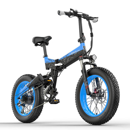 Lankeleisi X3000plus 1000W Folding E-cykel 48V 14.5A/17.5A Electric Bike Snow Bike 20 Inch Mountain Bike Front & Rear Full Suspension