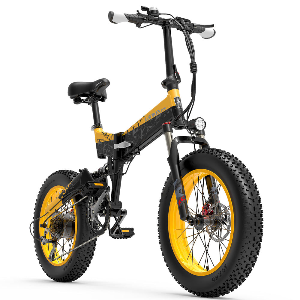 Lankeleisi X3000plus 1000W Faltbares E-Bike 48V 14.5A/17.5A Elektrofahrrad Snowbike 20 Zoll Mountainbike Vorder- und Hinterrad Vollfederung