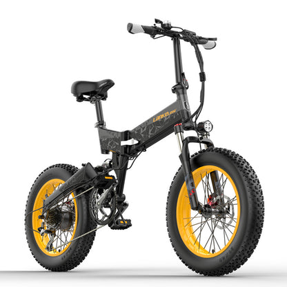 Lankeleisi X3000plus 1000W Faltbares E-Bike 48V 14.5A/17.5A Elektrofahrrad Snowbike 20 Zoll Mountainbike Vorder- und Hinterrad Vollfederung