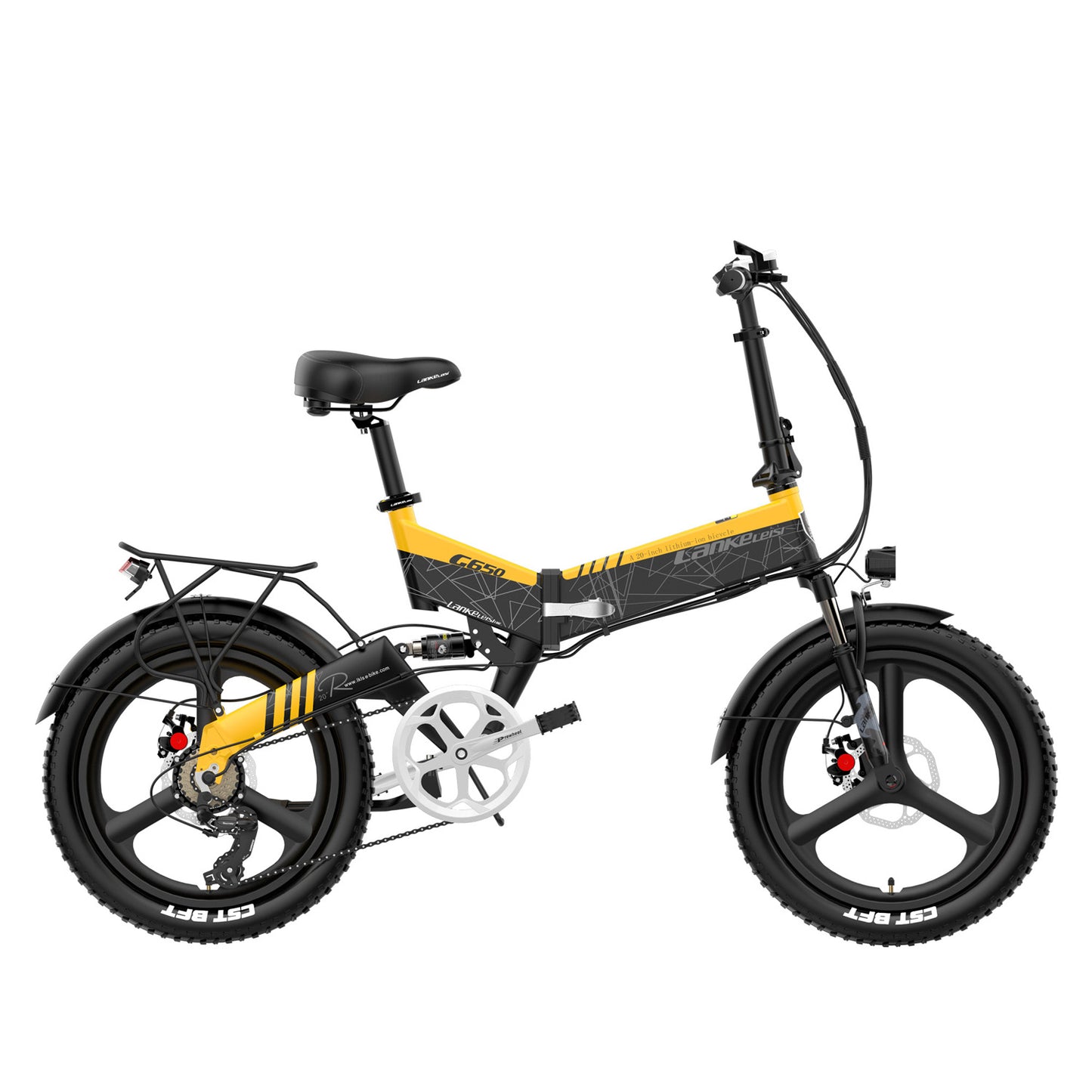 G650 20 Zoll E-Bike Mountainbike Faltbares Elektrofahrrad 400W 48V Lithiumbatterie vorne und hinten Vollfederung