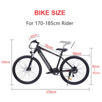 F1 27,5-Zoll-Elektro-Mountainbike, 500-W-Motor, 48 V, 10 Ah / 15 Ah, große Kapazität, eingebaute Batterie, Ölfeder-Federgabel, hydraulische Scheibenbremse