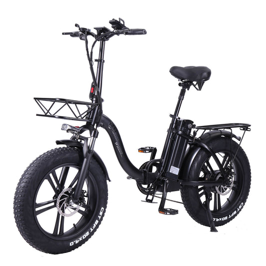 CMACEWHEEL Y20-NEW 750W 20 tum Folding E-cykel Fat Tire Mountain Bike Snow 48V 17A Electric Bike Dual Disc Brake