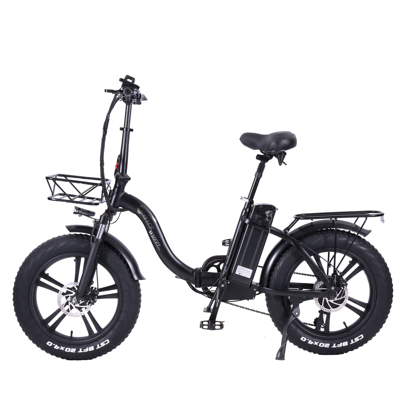 CMACEWHEEL Y20-NEW 750W 20 tum Folding E-cykel Fat Tire Mountain Bike Snow 48V 17A Electric Bike Dual Disc Brake