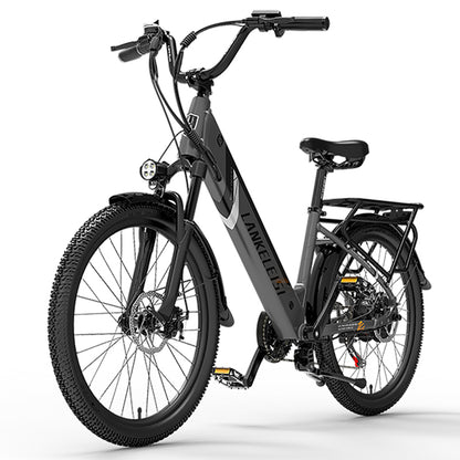 ES500 Pro 500W 48V 16Ah 130Km Rezistență 24 inci Motor fără perii Bicicletă electrică urbană Frâne cu două discuri 32 km/h Viteză maximă City Bik