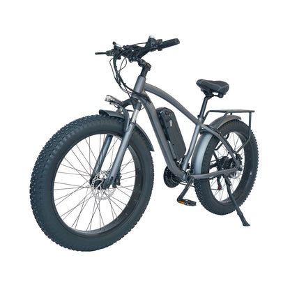 M26 750 Powerful Electric Bike 26 Inch Fat Tired Mountain Bike Śnieg 15Ah Lith (ang.)